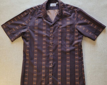 Vintage Hawaiian Shirt, D'AVILA Hawaii Shirt, Retro 1970's Aloha Shirt, 70s Style Beach Shirt, Made in USA, Mens Size MEDIUM