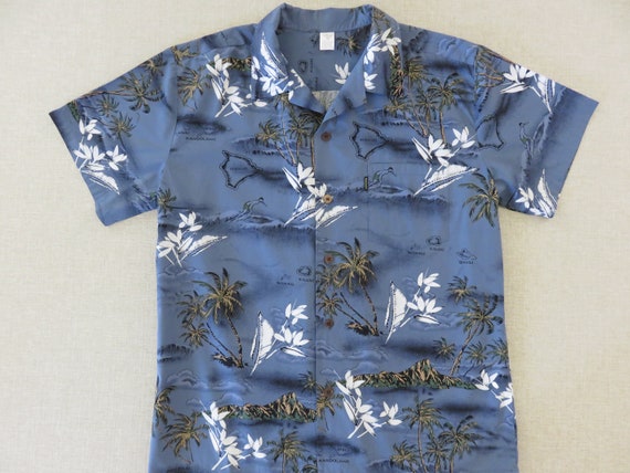 Hawaiian Shirt PALMWAVE Hawaii Shirt Surfer Dude Aloha - Etsy
