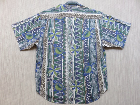 Vintage Hawaiian Shirt GUESS Mod Turtle Aloha Shi… - image 2