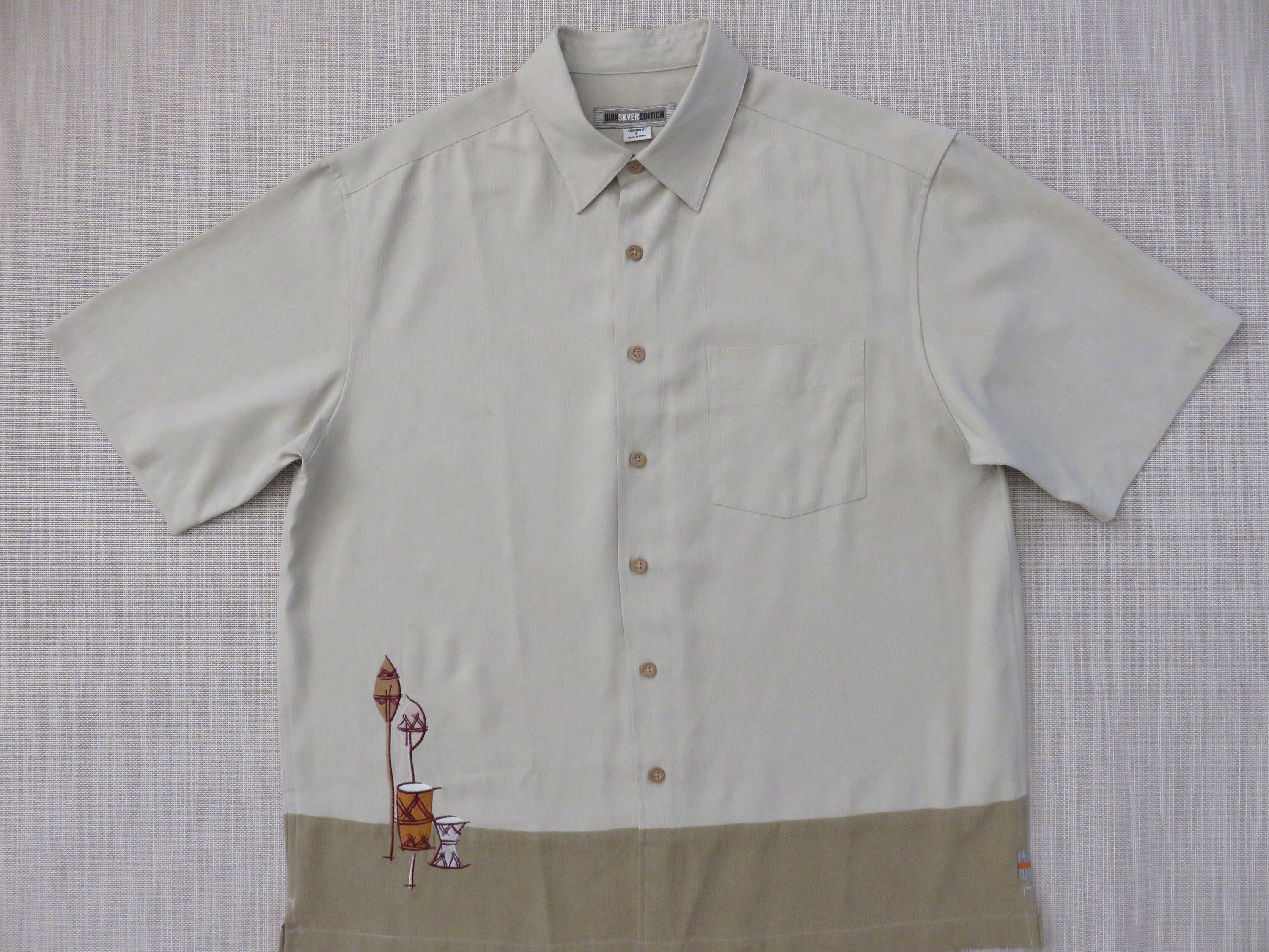 Vintage Hawaiian aloha shirt size XL white and navy blue Tommy Hawaii Kleding Herenkleding Overhemden & T-shirts Oxfords & Buttondowns 