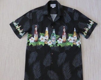 Hawaiian Bier Shirt PACIFIC LEGEND gefertigt EbeerFlaschen Insel Stil Ale Draft Brew Party Aloha Shirt Männer Camp - M - Oahu Lew Shirt Shack