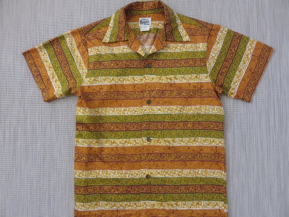 Vintage Hawaiian Shirt EVELYN MARGOLIS Hawaii 196… - image 1