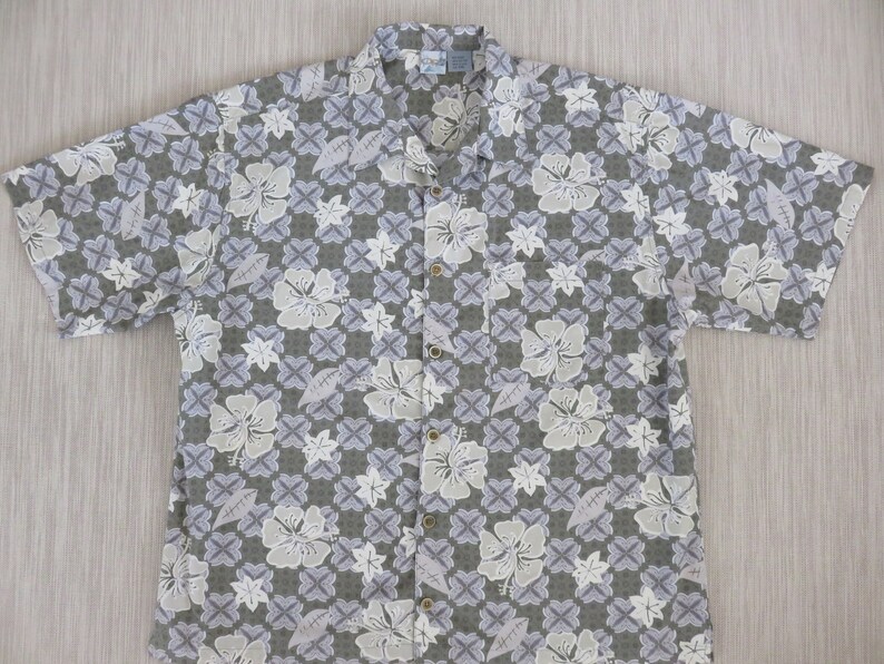 Hawaiian Shirt Op SPORT Men Aloha Shirt Hibiscus Tropical Etsy