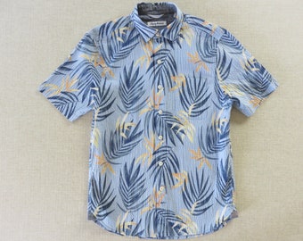 TOMMY BAHAMA Shirt, Tommy Bahama Hawaiian Shirt, Tropical Island Crafted Detailing, 99% Baumwolle Seer Sucker, Modern Fit Herren Größe SMALL