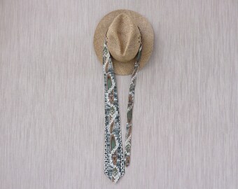 Hawaiian Tie by KITURA Hawaii Ties Mod Surfer Surfboard Novelty Vintage Mens Tribal Tiki Necktie - Oahu Lew's Shirt Shack