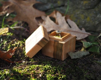 Wooden Ring Box - Tiny