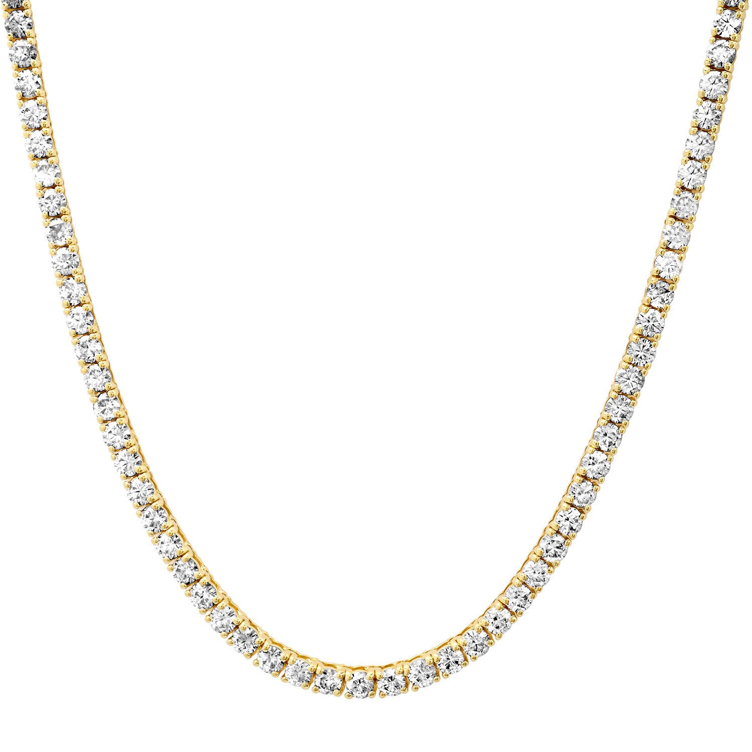 Enchanted Tennis Necklace, Gold main image 0