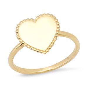 14K Gold Heart Ring