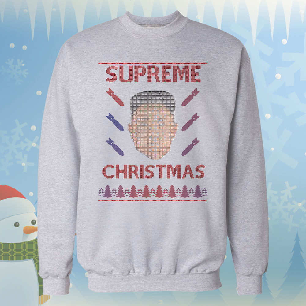 Kim Jong Un Supreme Leader Rocket Man Ugly Christmas