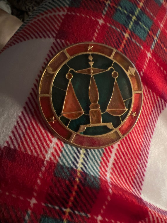 Zodiac Libra Pin