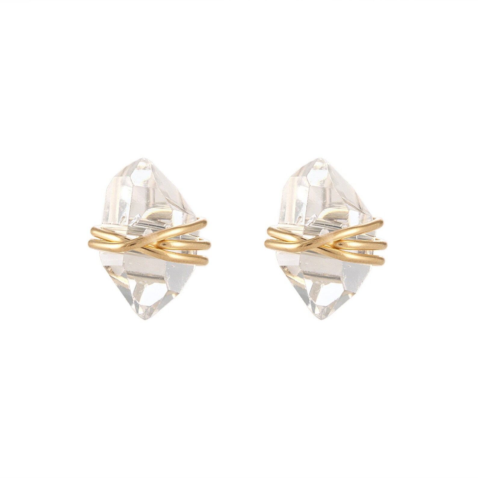 Herkimer Diamond Earrings Studs Herkimer Diamond Studs - Etsy