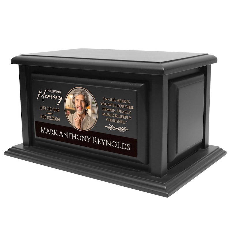 decorative wooden, modern adult wood, commemoration etched, biodegradable carved, remembrance sympathy, bereavement engraved, sustainable military, handcrafted tribute, grandparent funeral, firefighter natural, scattering companion, interment sibling, veteran afterlife
