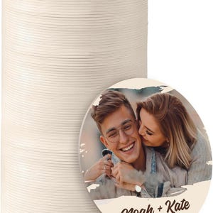Bulk Custom Wedding Coasters | Upload Your Photo & Text | Personalized Wedding Favors, Gifts, or Keepsakes