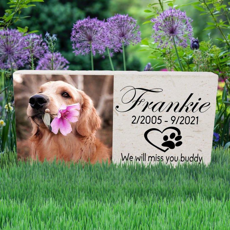 Pet Memorial Stone, Pet Tribute Memorial, Custom Pet Headstone, Outdoor Pet Marker, Pet Sympathy Gift, Pet Loss Gift, Pet Memory Keepsake, Garden Pet Marker, Pet Photo Stone, Pet Remembrance Gift, Pet Grave Marker, Dog Memorial Stone, Dog Memorial Stone