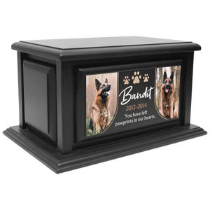 decorative cremation, biodegradable canine, contemporary artisan, remembrance sympathy, bereavement engraved, handcrafted polished, minimalist companion, protective varnished, container receptacle, capacity elegant jar, tailored durable, meaningful natural, printed in USA