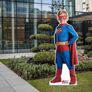Custom Life Size, Cardboard Cutout, Kids Birthday Decor, Vibrant Photo Print, Indoor Outdoor Use, Fold Out Stand, Seven Foot Display, Three Foot Cutout, Childrens Photo Gift, Easy Setup Display, Long Lasting Print, Promotional Backdrop, Themed Party Decor