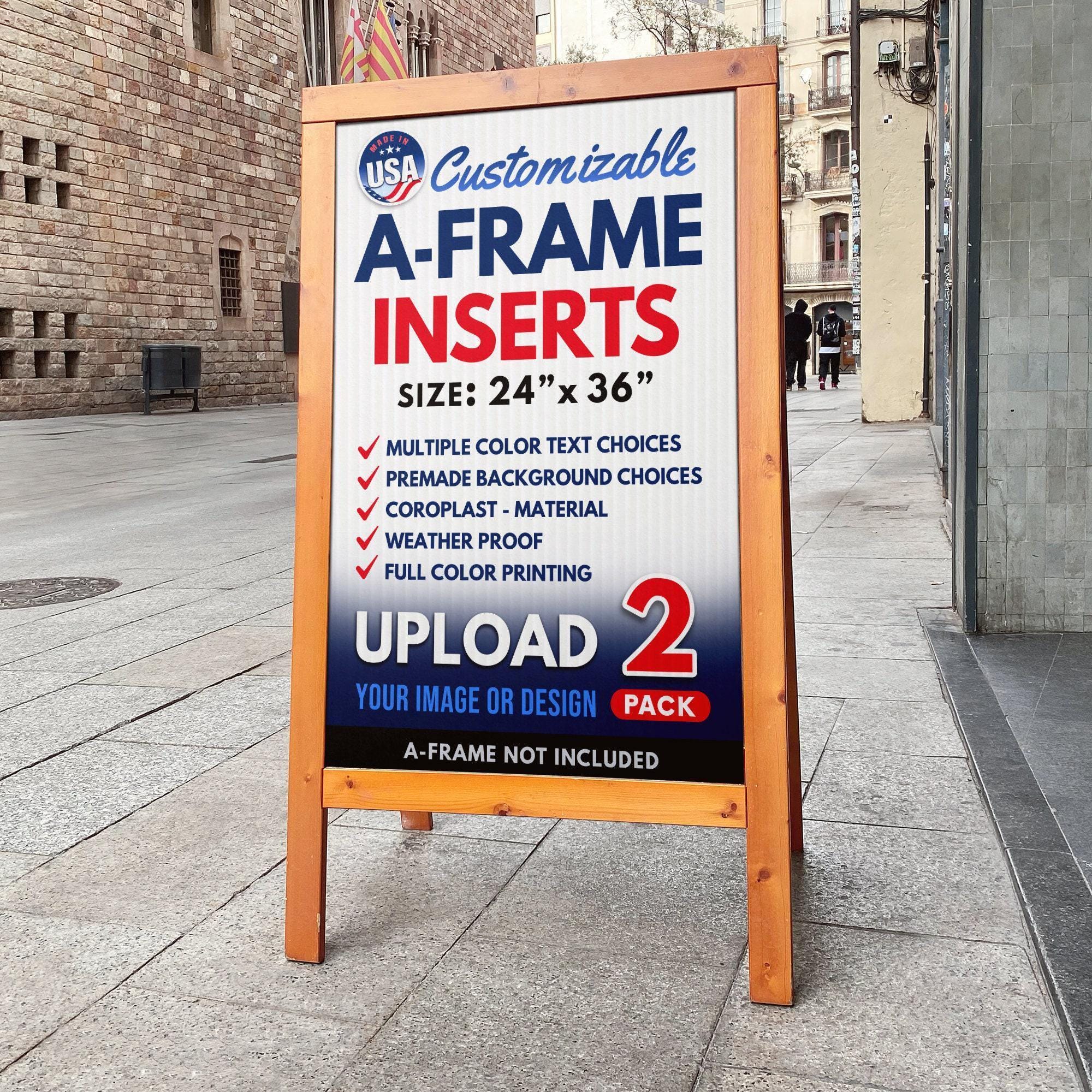 Custom Business Sidewalk Sign Board: 24
