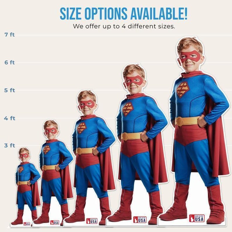 Custom Life Size, Cardboard Cutout, Kids Birthday Decor, Vibrant Photo Print, Indoor Outdoor Use, Fold Out Stand, Seven Foot Display, Three Foot Cutout, Childrens Photo Gift, Easy Setup Display, Long Lasting Print, Promotional Backdrop, Themed Party Decor