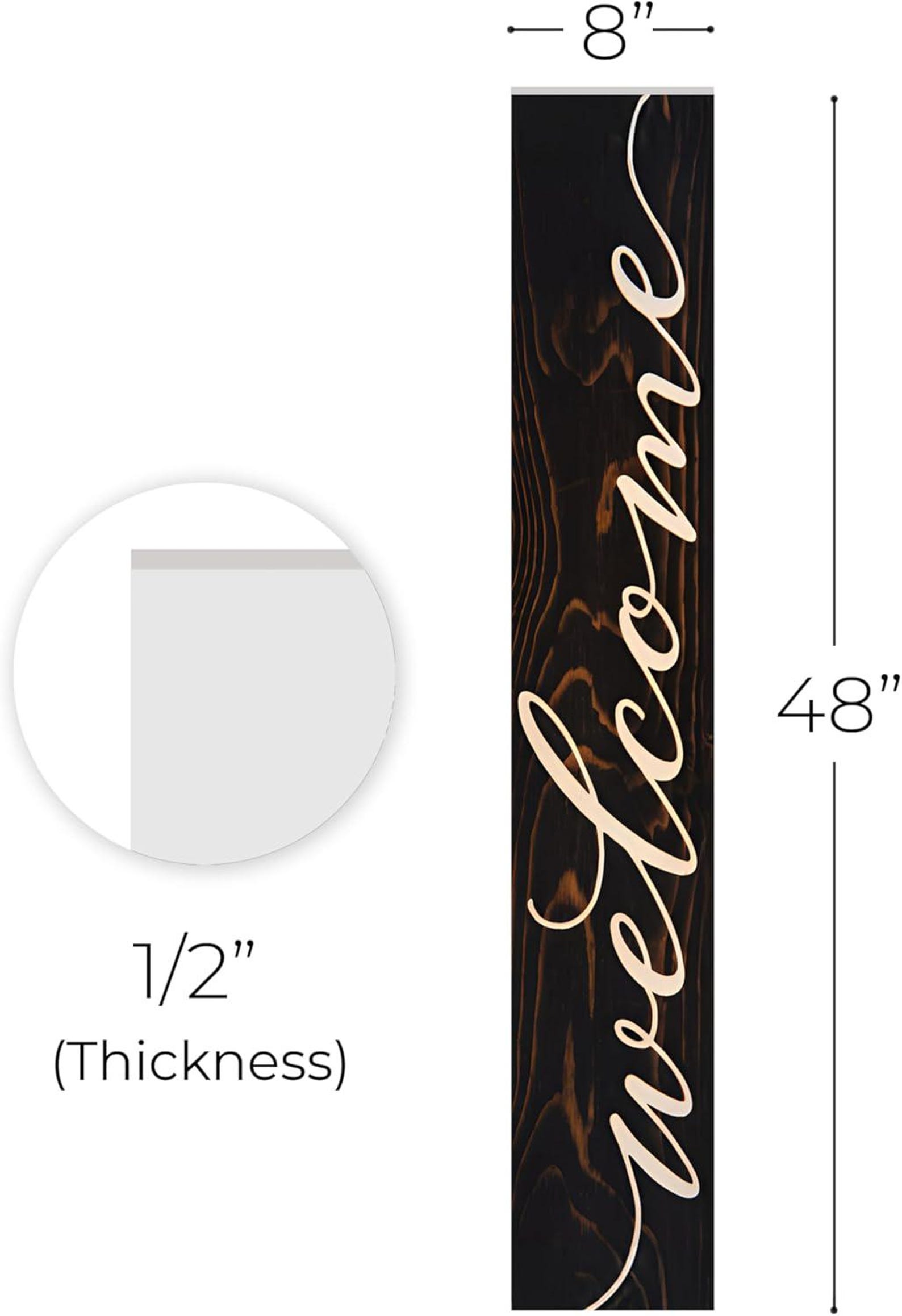 Large Welcome Sign: Durable PVC Porch Decor, 48x8 Inches - Etsy