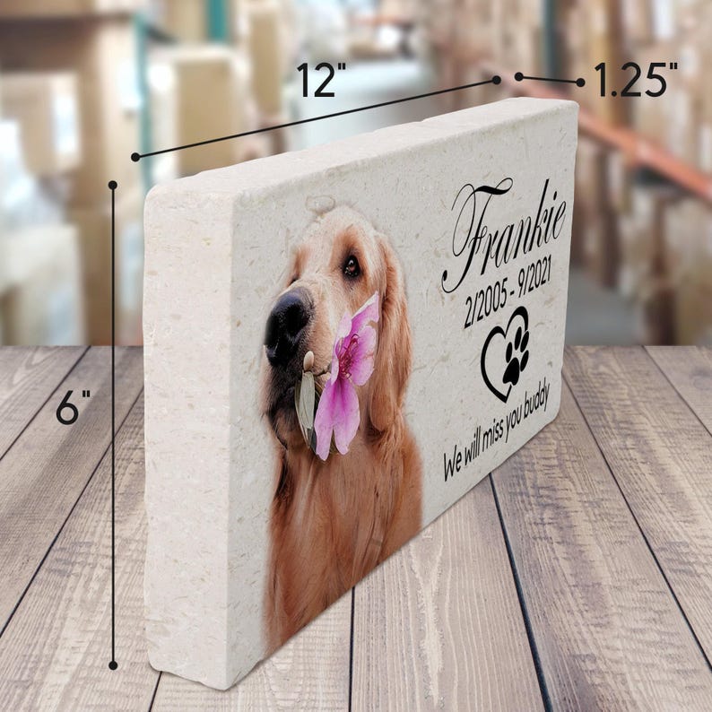 Pet Memorial Stone, Pet Tribute Memorial, Custom Pet Headstone, Outdoor Pet Marker, Pet Sympathy Gift, Pet Loss Gift, Pet Memory Keepsake, Garden Pet Marker, Pet Photo Stone, Pet Remembrance Gift, Pet Grave Marker, Dog Memorial Stone, Dog Memorial Stone