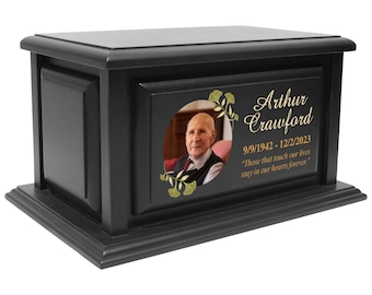 Memorial Pine Wood Urn (Holds Up to 250lbs)