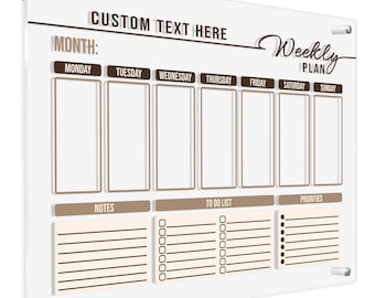 Personalized Acrylic Wall Calendar: Custom Family Planner, Office Decor