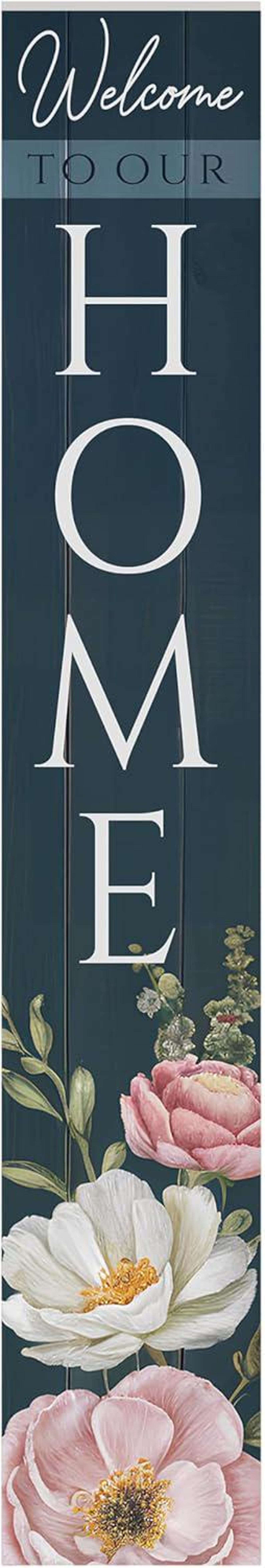 Pvc Welcomesign 8x48 Welcome Porch Sign: Bright Spring Flowers - Weatherproof PVC - Etsy