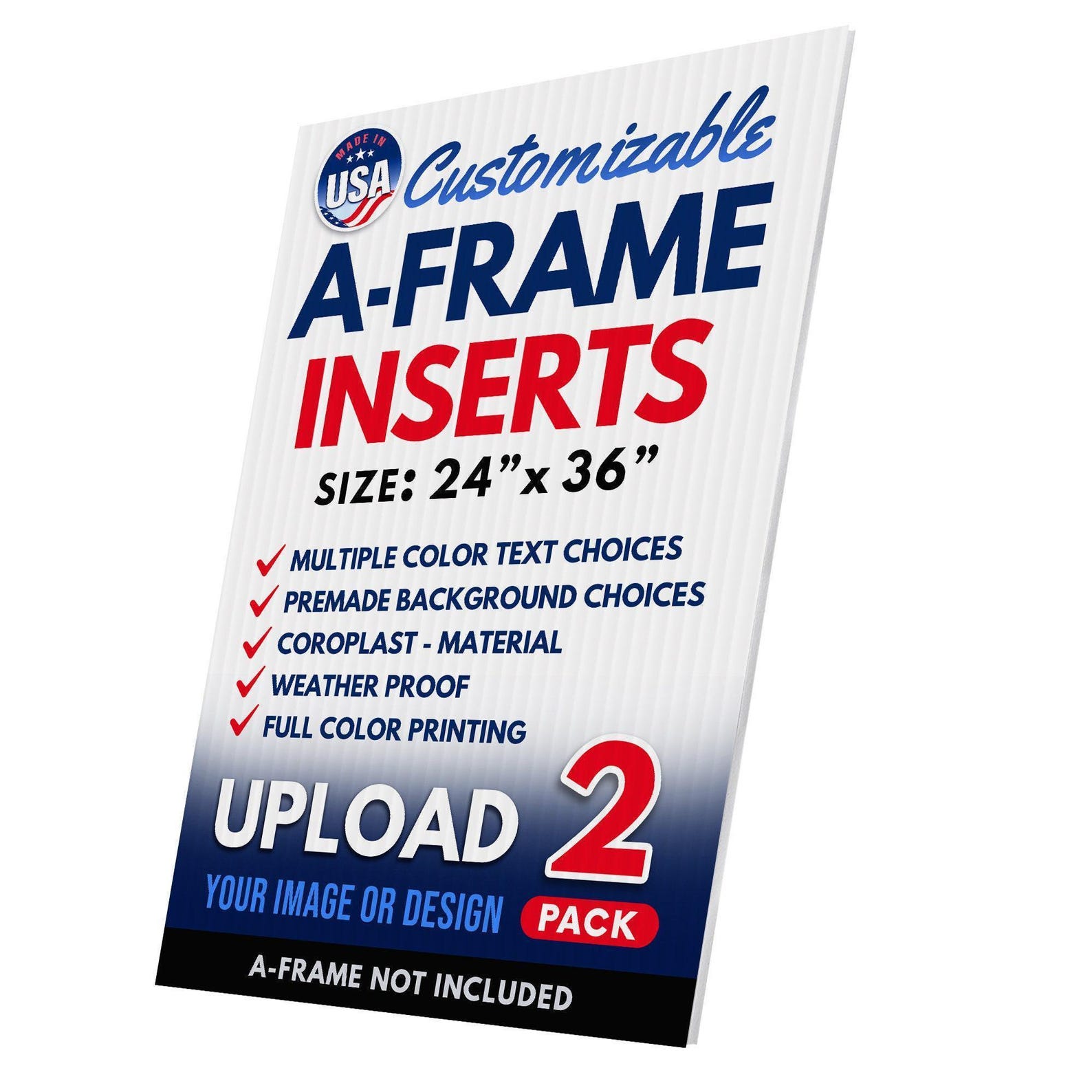 Custom Business Sidewalk Sign Board: 24