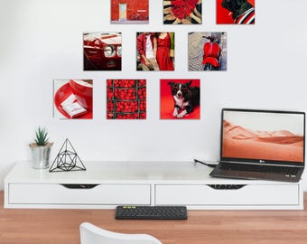 Custom Photo Tile Set (9-Pack): 8x8" Peel & Stick Wall Art