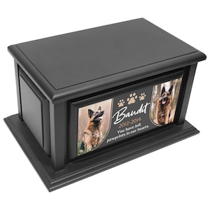 decorative cremation, biodegradable canine, contemporary artisan, remembrance sympathy, bereavement engraved, handcrafted polished, minimalist companion, protective varnished, container receptacle, capacity elegant jar, tailored durable, meaningful natural, printed in USA