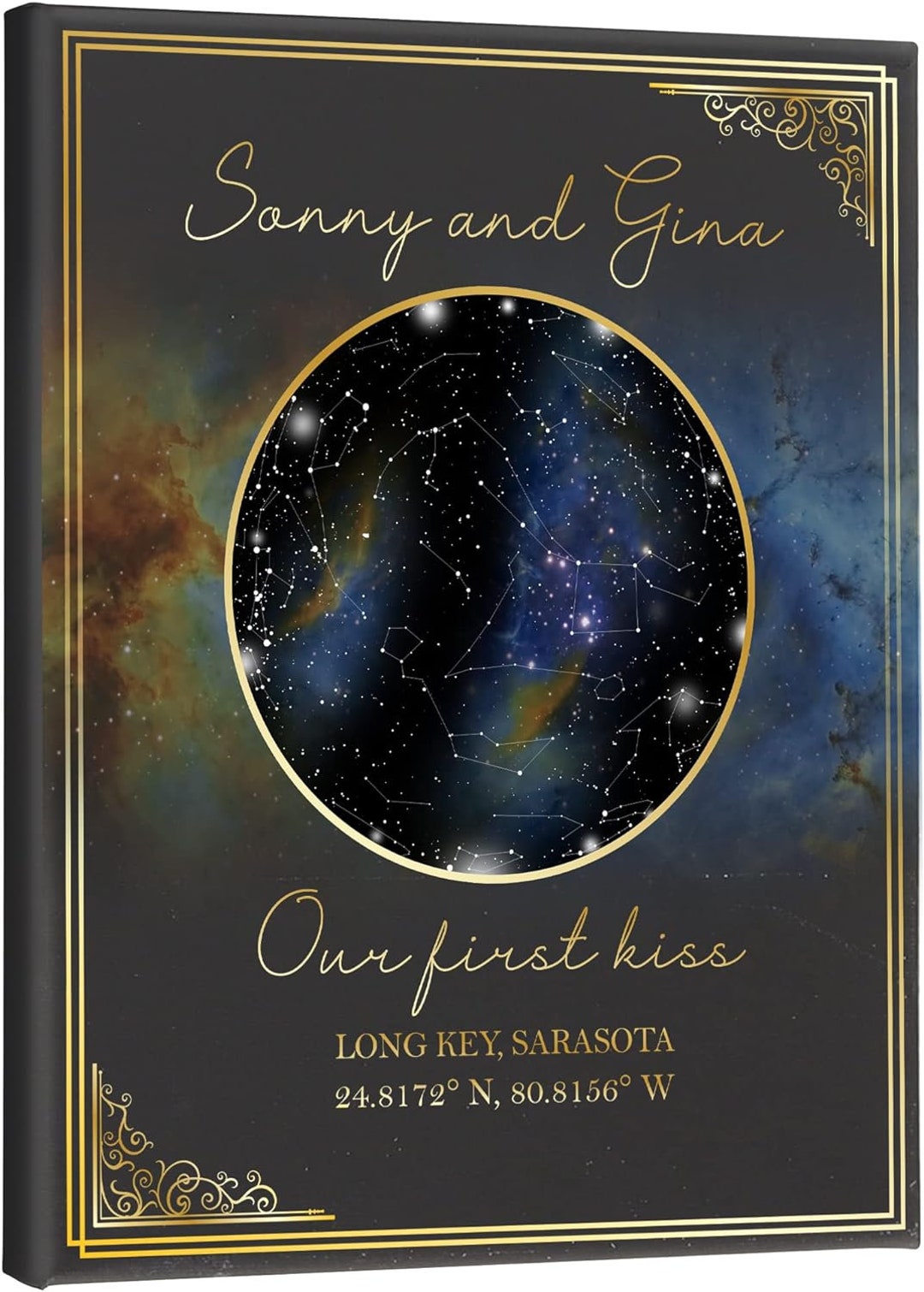 Custom Star Map Canvas Wall Art - Il 4c4g 