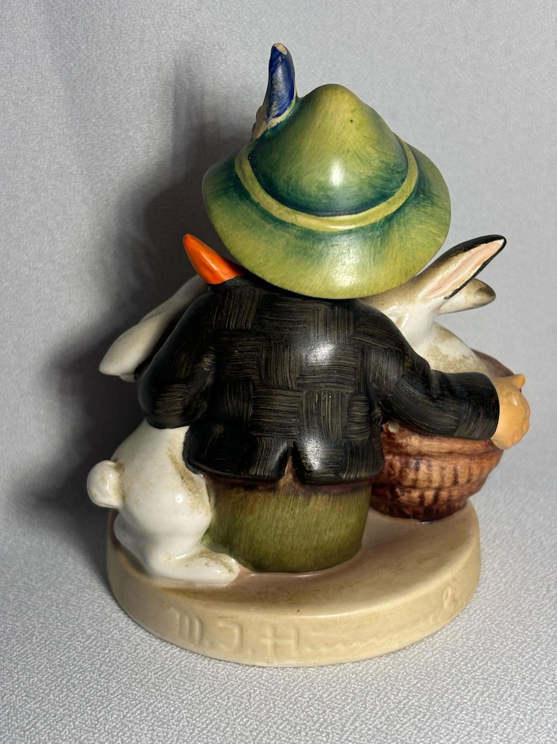 Rare TMK 2 1950 1959 Hummel Playmates Boy Bunnies Figurine Crown TMK 2