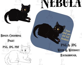 Black Cat Halloween Art Print: I Know What You Did Last Samhain (Digital Download)