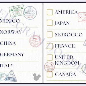 Digitale download | Drink Around the World-paspoort | EPCOT Wereldshowcase 2025