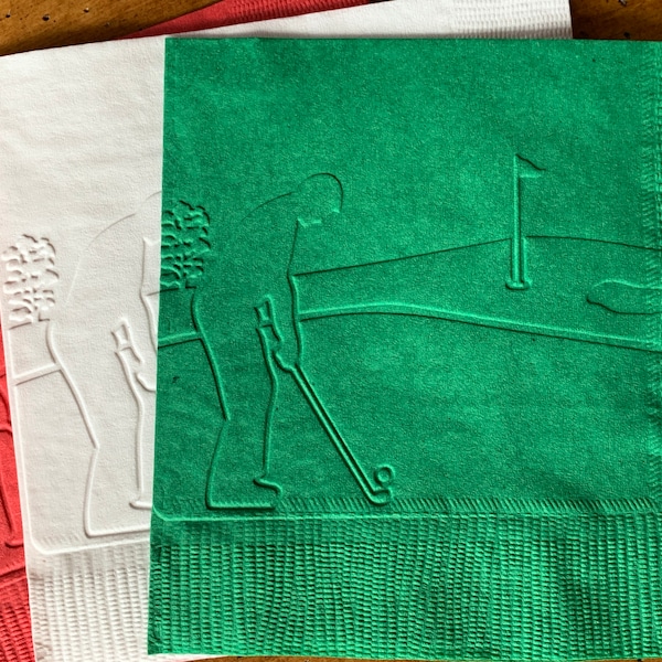 Golf Themed Napkins Etsy