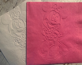 Minnie Mouse Napkins, Birthday, Baby Shower, 1st Birthday, Twodles