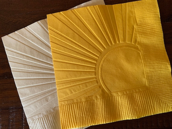 Sun Napkins, You Are My Sunshine, Embossed Napkins, Birthday Party, Baby Shower, Sun, Sunshine