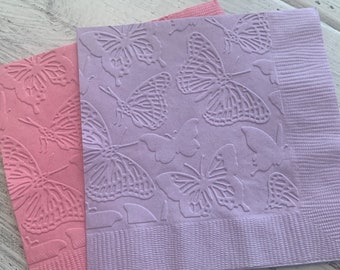 Butterfly Napkins, Butterfly Birthday Party, Garden Party, First Birthday Party, Butterfly Baby Shower, Tea Party, Brunch