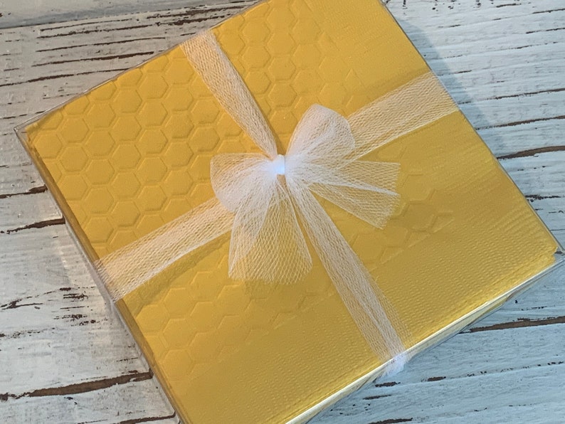 Napkins Baby Shower Birthday Party Bee Theme Etsy