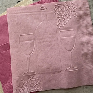 Wine Napkins, Wine Tasting, Bar Napkins, Engagement Party, Anniversary Party, Happy Hour, Retirement Party, Bridal Shower