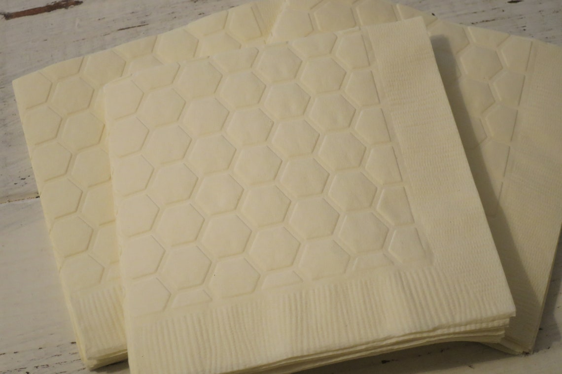 Napkins Baby Shower Birthday Party Bee Theme Etsy