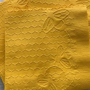 Honeycomb and Bumblebee Napkins, Bumble Bee Napkins, Bee Day, Baby Shower, Garden Party, Mommy to Bee