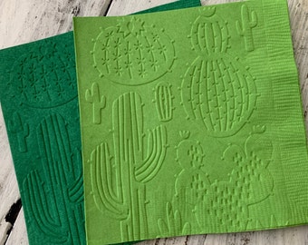 Cactus Napkins, Fiesta, Fiesta Party, Cinco De Mayo, Taco Bar, Fiesta Shower, Llama Theme, Cactus Theme, Cacti, First Fiesta, Final Fiesta