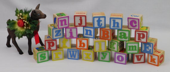 Decorative alphabet sale blocks