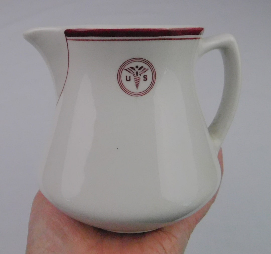 16 Oz US Army Restaurant Ware, Medical, Pitcher Creamer, Caduceus ...