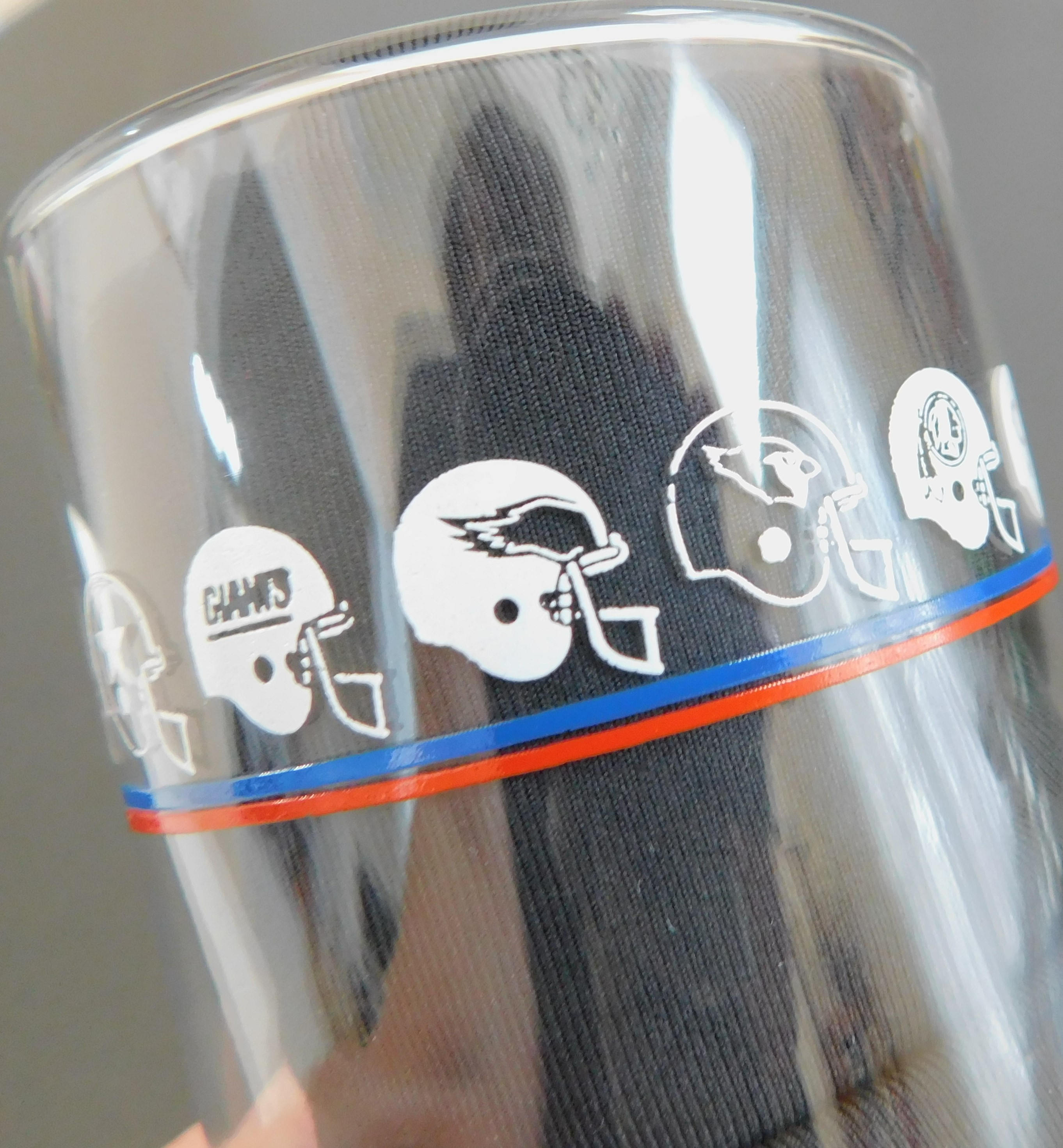 3 Vintage NFL Drinking Glasses Official Glassware Set Mobil Etsy