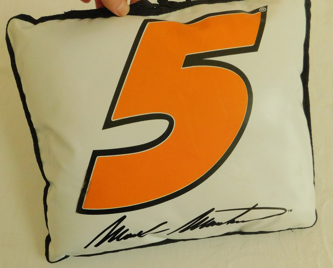 Vintage Mark Martin Outdoor Seat Cushion, NASCAR Memorabilia, Stadium Cushion, Butt Warmer