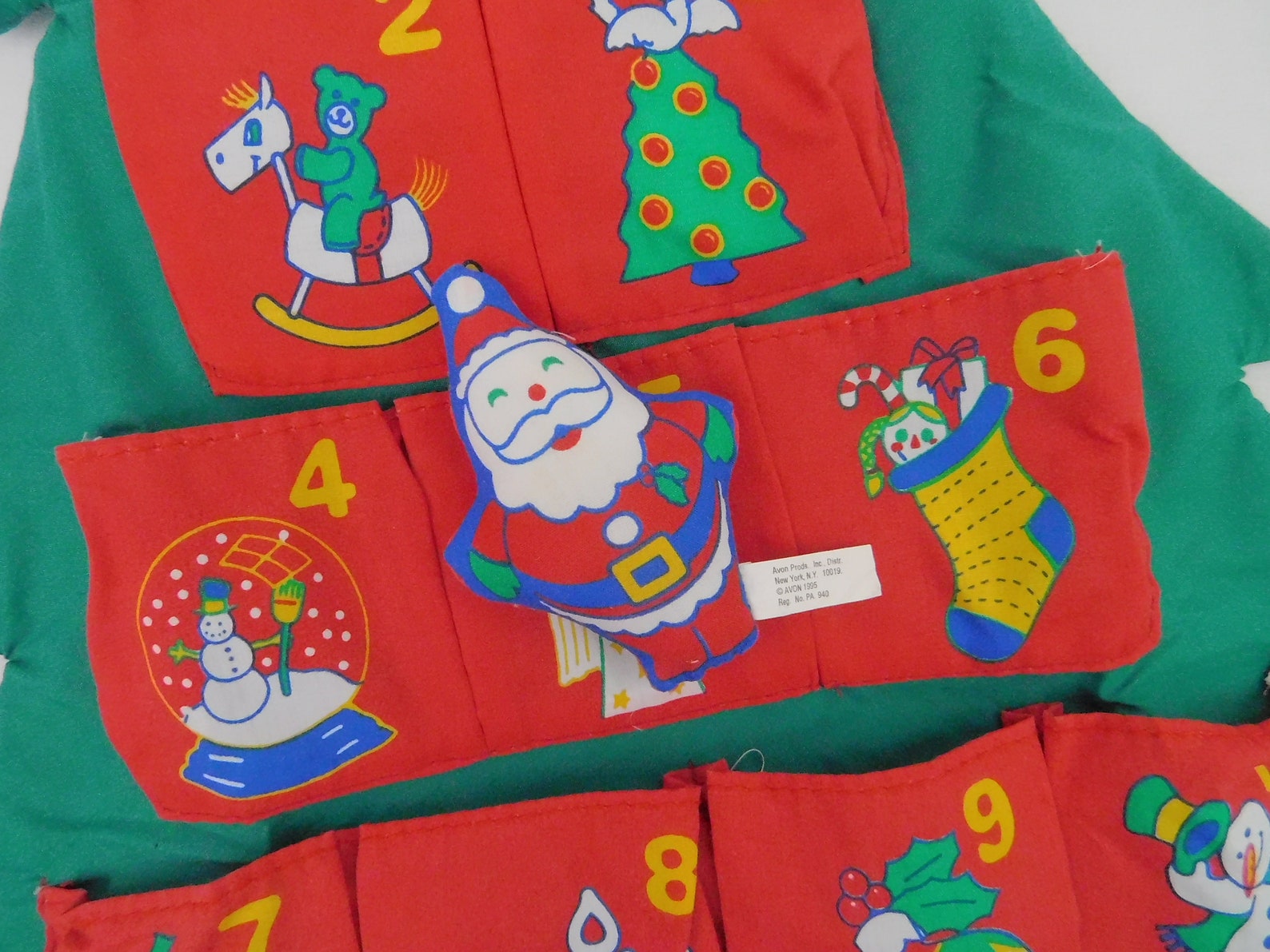 Vintage Avon Christmas Countdown Calendar With Original Santa Etsy