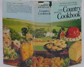 Farm Journal's Country Cookbook. Vintage hardcover edition, dust jacket. Home cooking 1,400 recipes, by Nell B. Nichols, farmhouse rural old