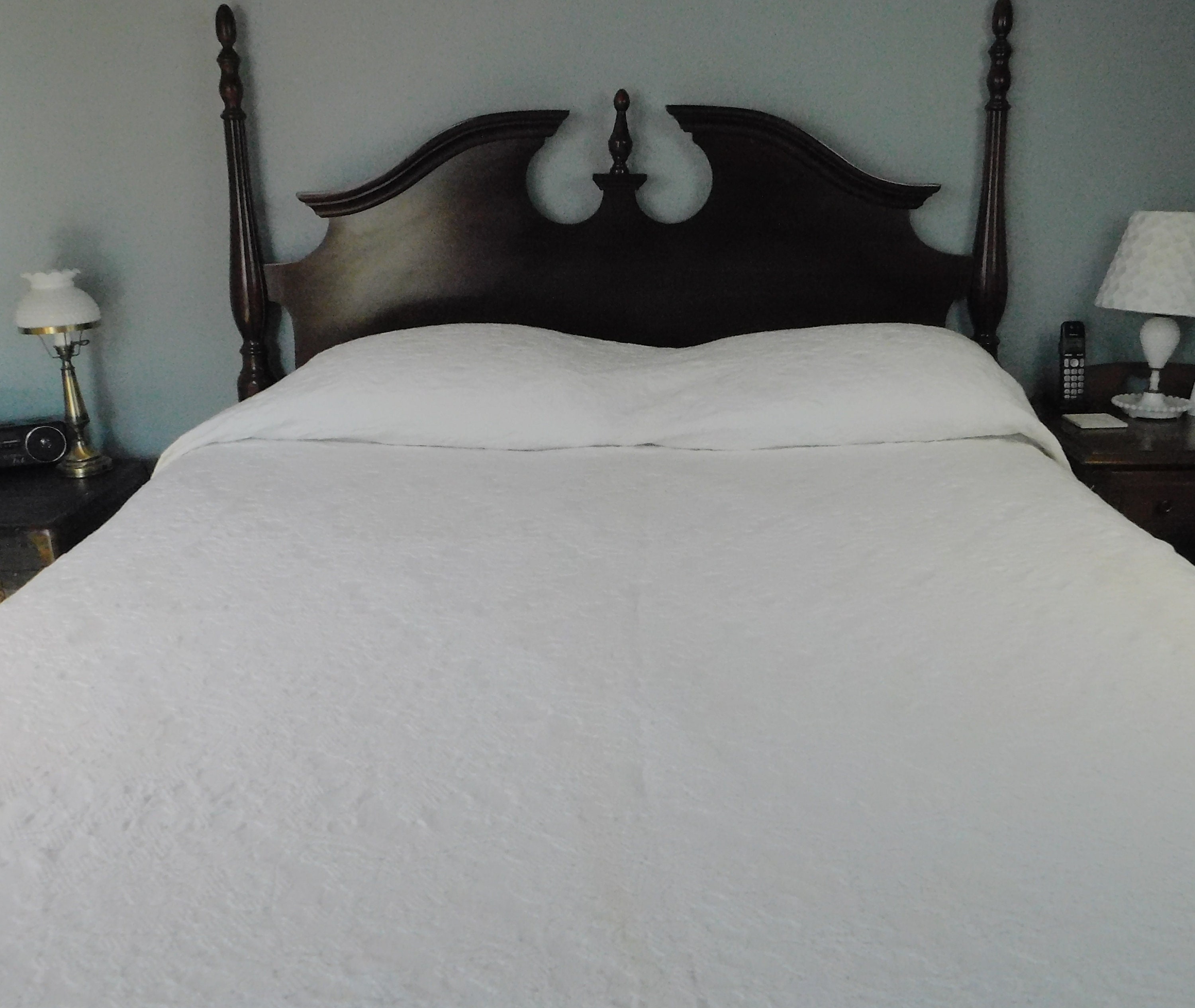 Antique White Bedspread Full Size. Vintage Blanket Parks Belk Etsy